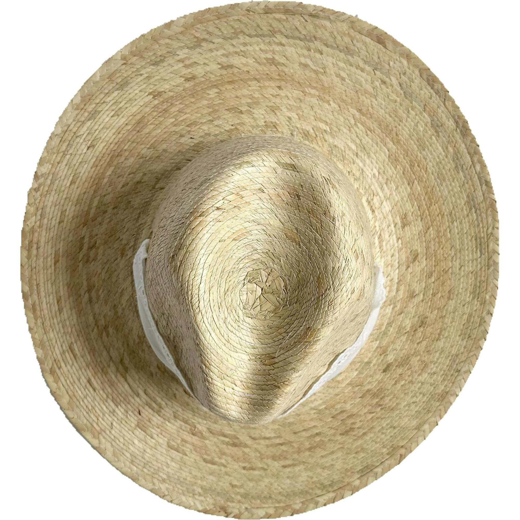 Zinnia Sun Hat - Wide & Short Lace Eyelet Ribbon