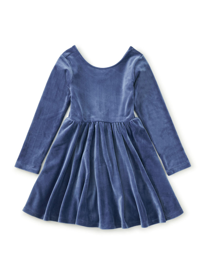 Velour Ballet Dress, Naval Blue