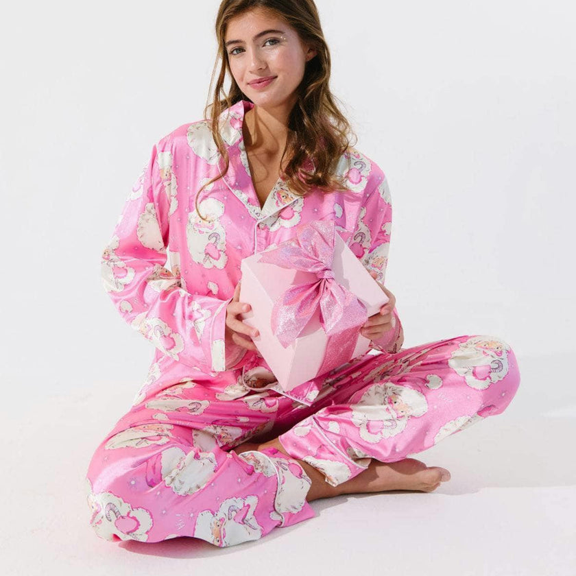 Women's Santa Love Silky Set