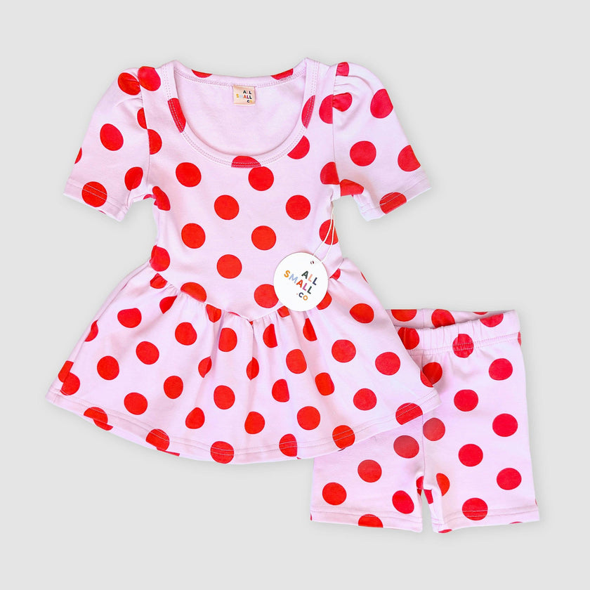 Mini Dress + Shorts Set