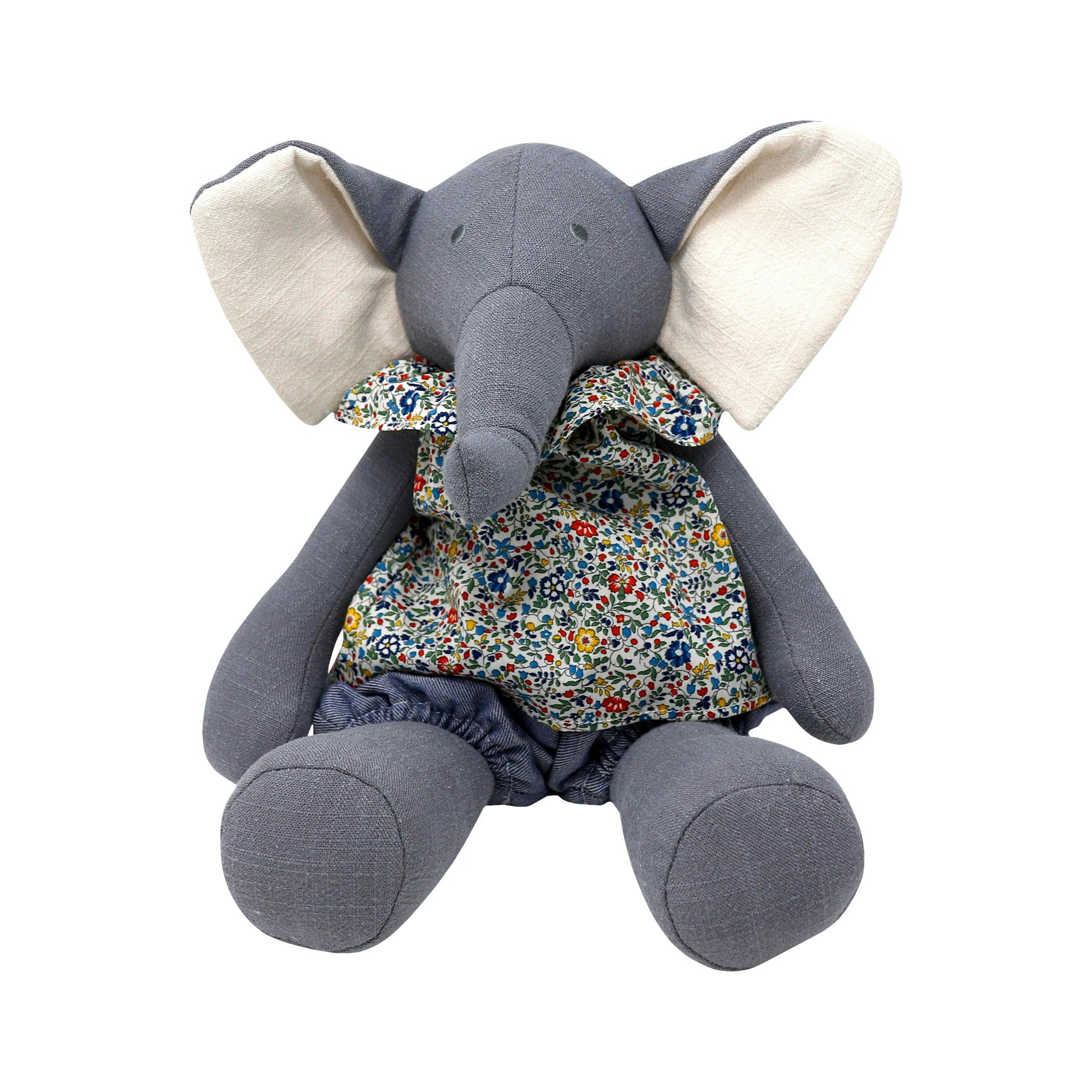 Pamplemousse Peluches Bernadette the Elephant - Small Grey