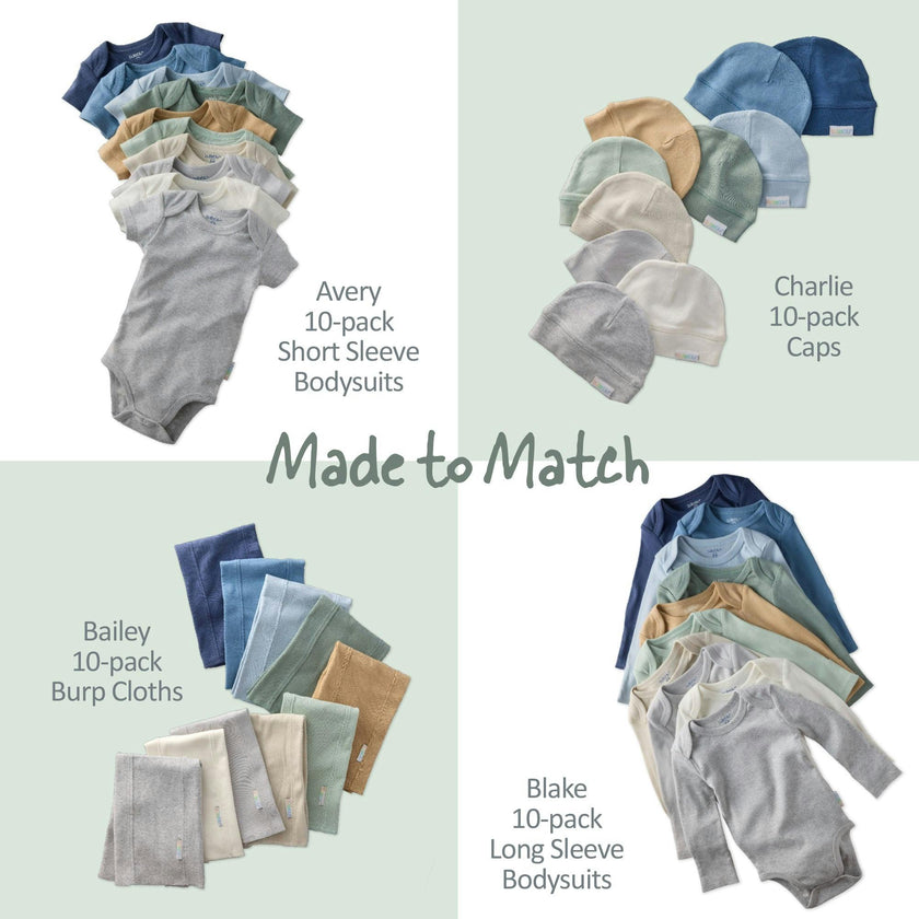 BAILEY 10-Pack BAILEY Burp Cloths