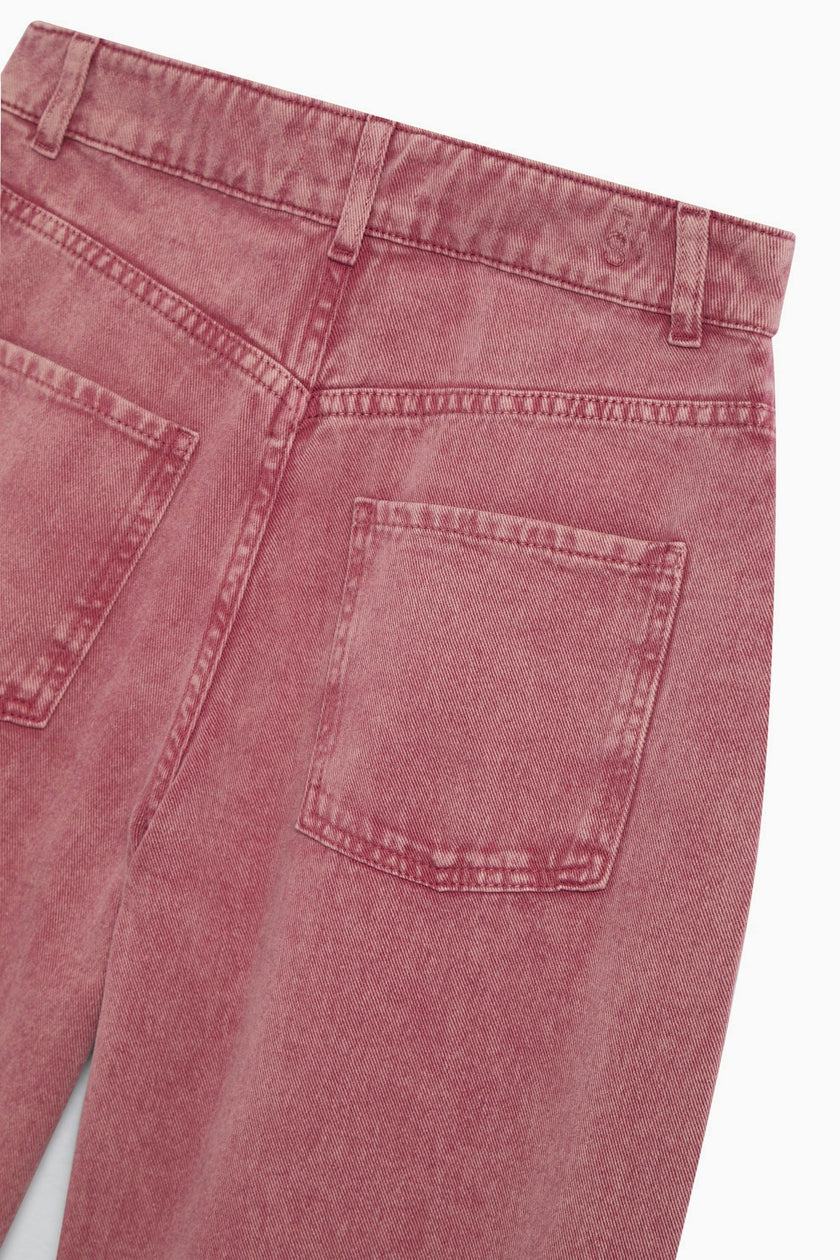 TNS Denim Woman Wide Leg Trouser Rumba Red
