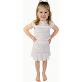 Tennis Skirt in Pink Heart Stripe