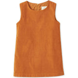 Organic Cotton Velvet Dress, Raw Sienna
