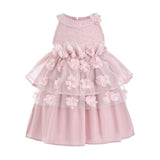 Pink Veda Petal Princess Tulle Dress
