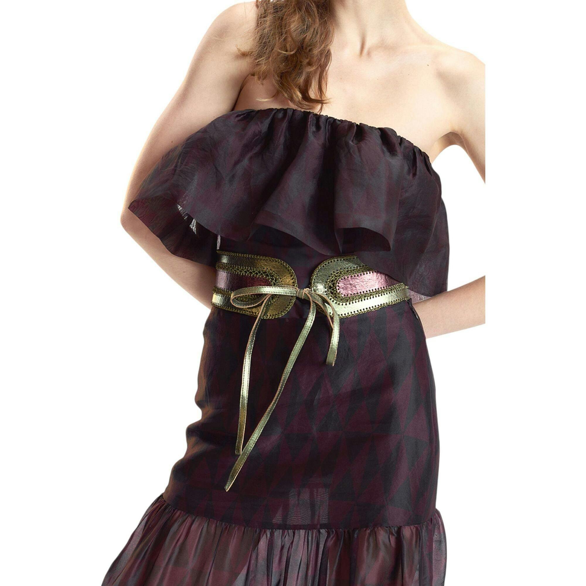 Eugenia Organza Flounce Top