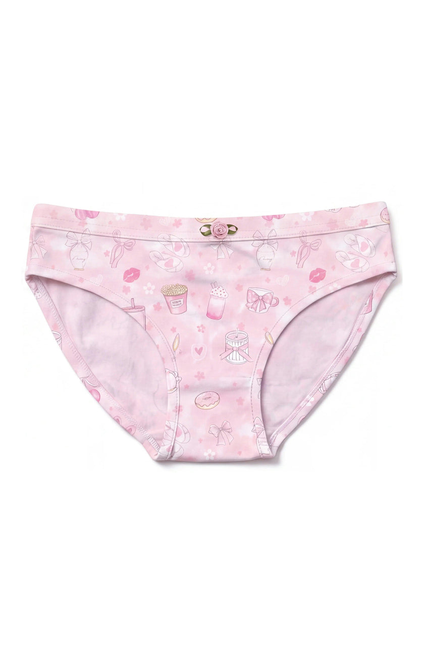 Girls Underwear 3 Piece Set - Pink, Garden Bloom & Blush Print