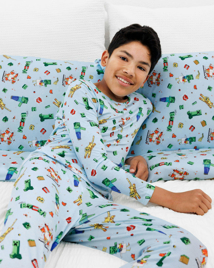 Minecraft: Chicken Jockey Bamboo Kids Pajamas