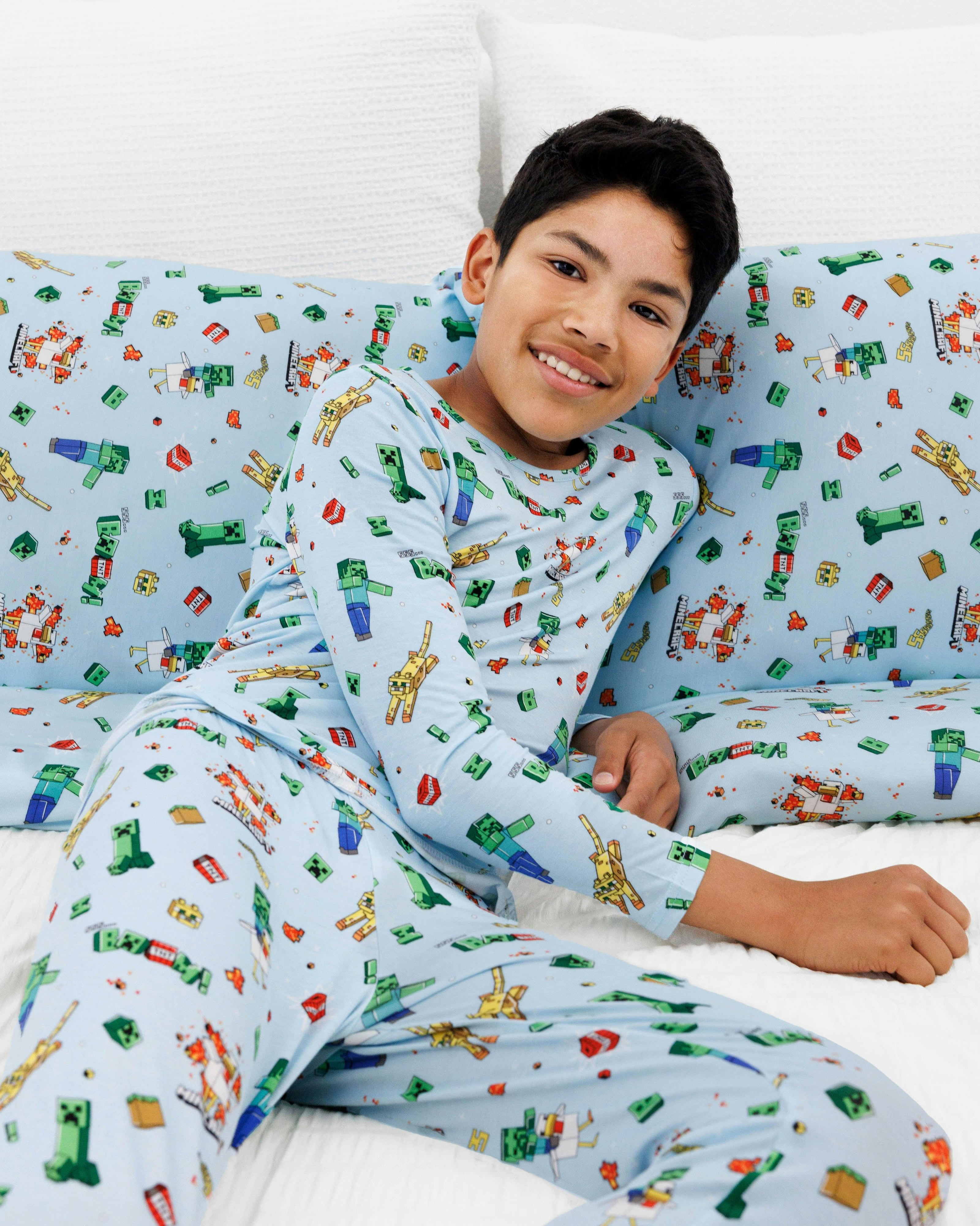 Minecraft: Chicken Jockey Bamboo Kids Pajamas
