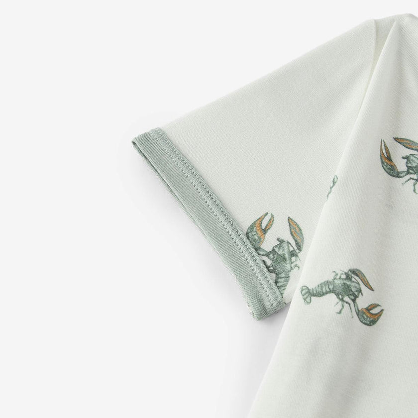 Mint Lobster Luxe Stretch Shortall