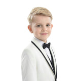 White Suit Set with Black Accents
