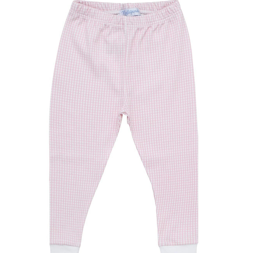 Pink Gingham Baby Pajamas