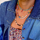 Kris  Pearl Beaded Choker