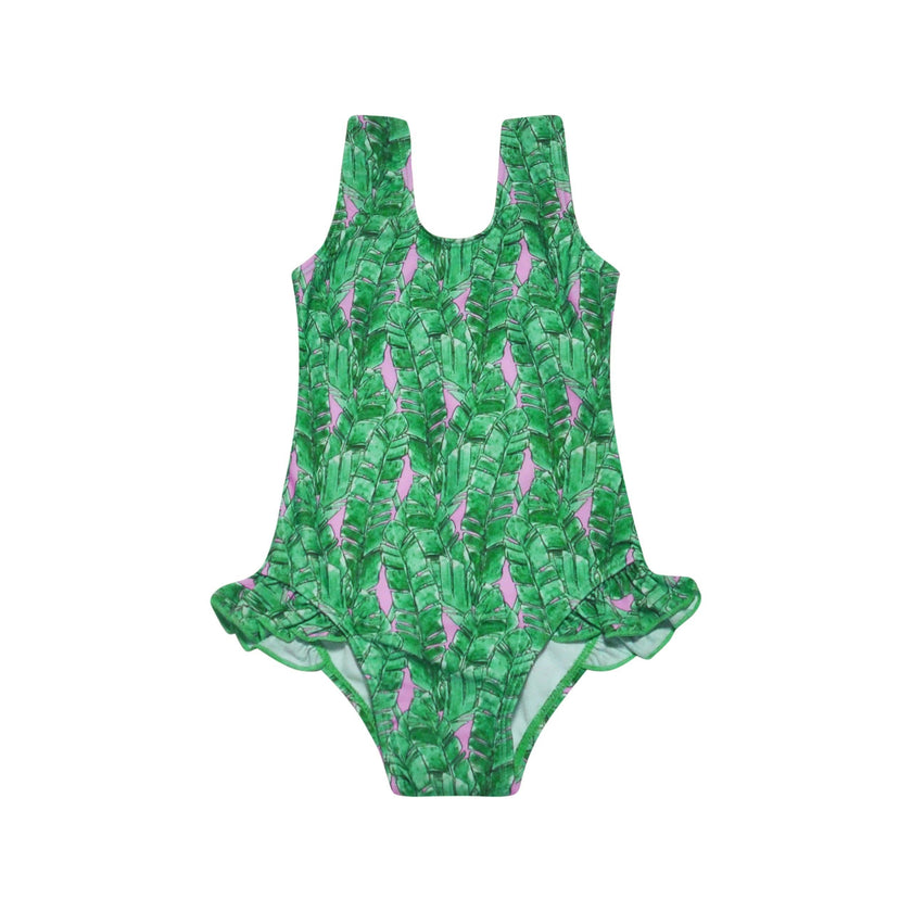UPF 50+ Delaney Hip Ruffle Swimsuit