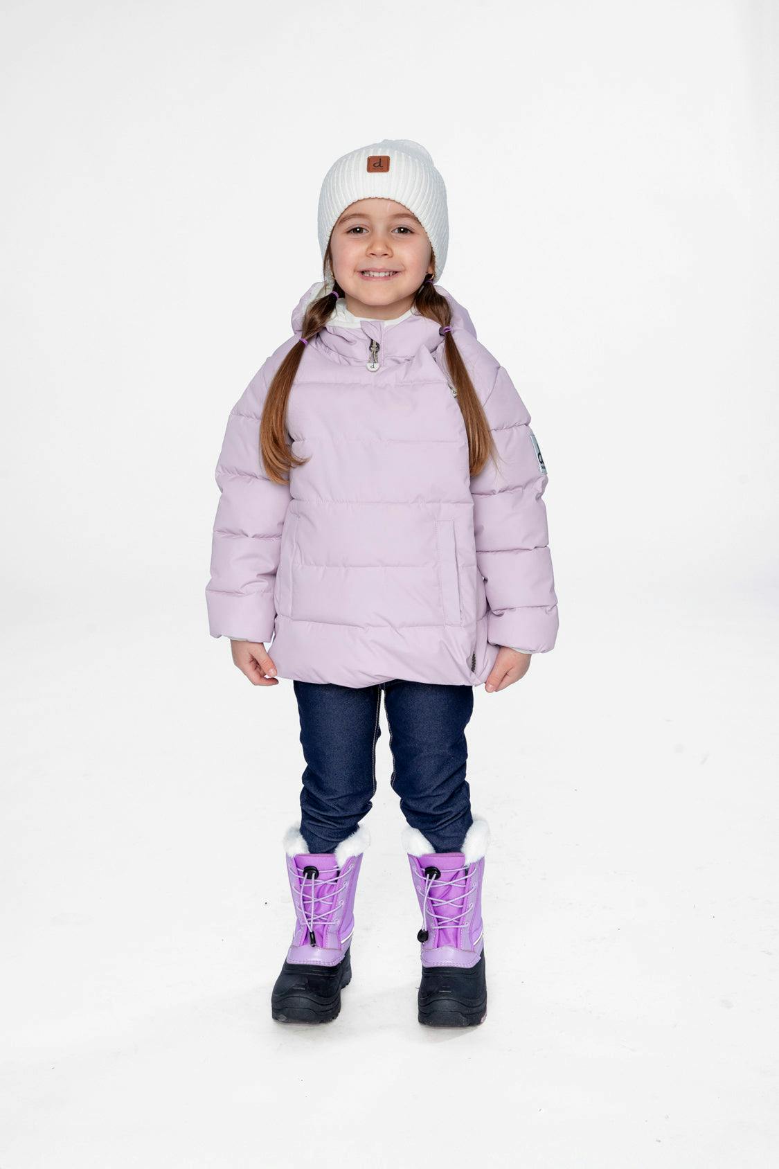 Winter Jacket Adapted For Car Seats Lavender