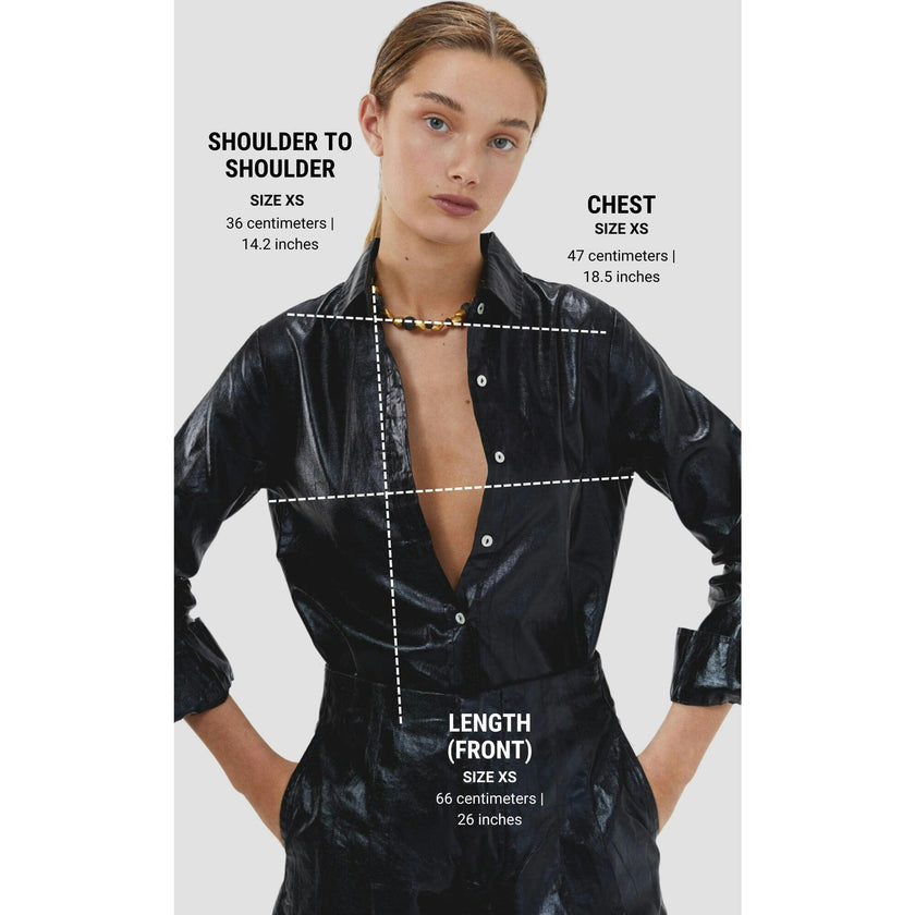 San Marino Metallic Linen Shirt - Silver