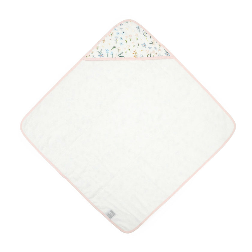 Infant Hooded Towel - Pastel Petals