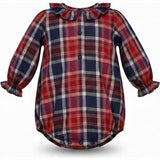 Plaid Ruffle  Romper, Plaid