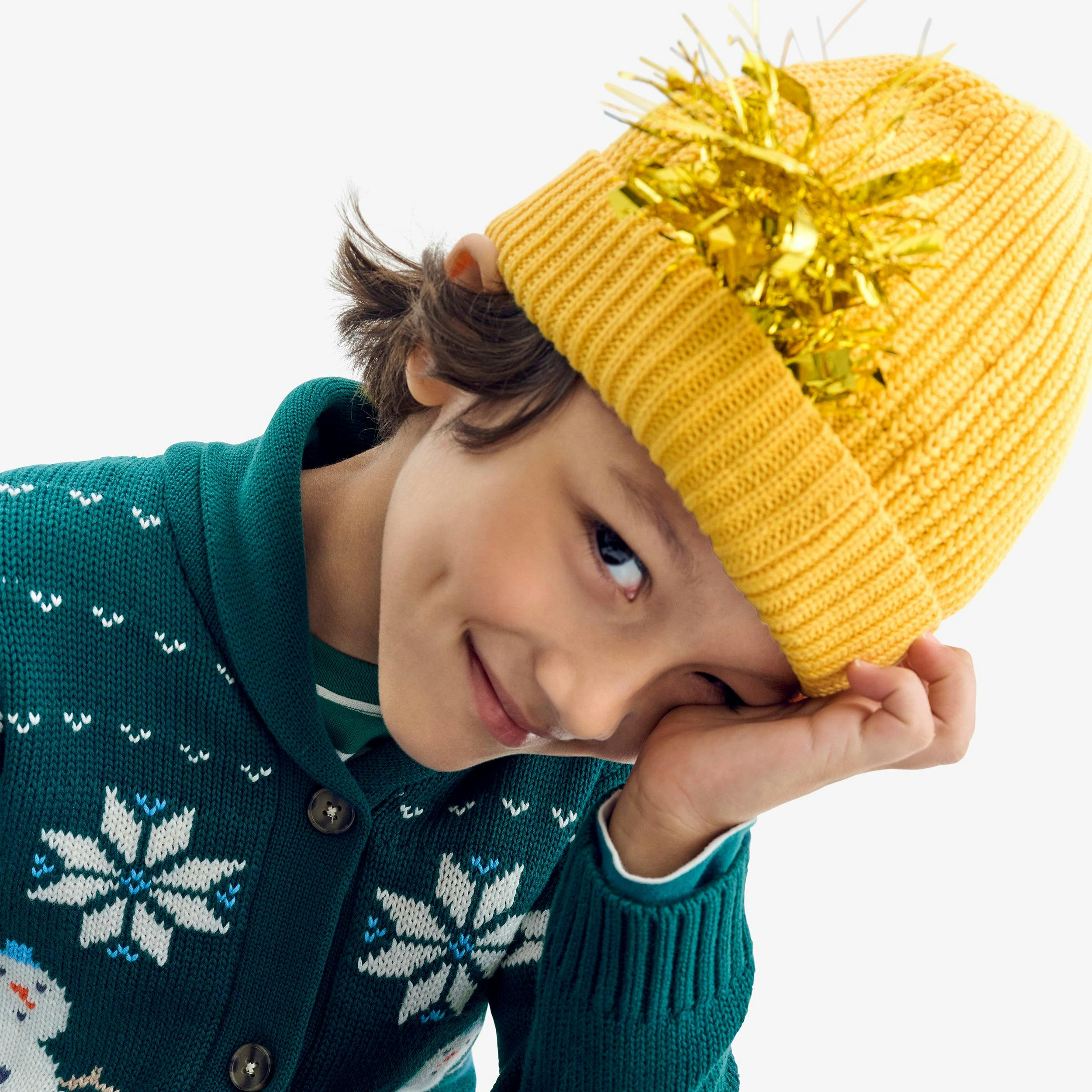 Kids knit beanie