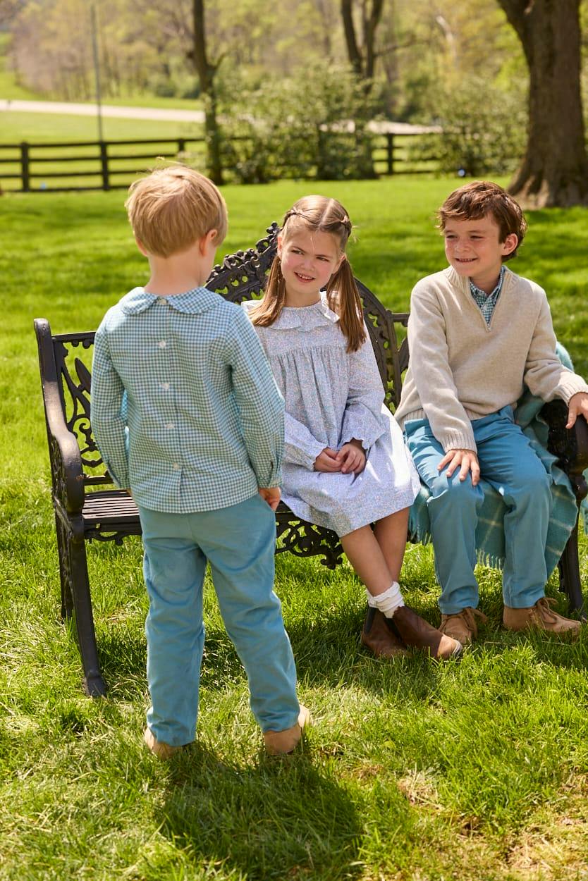 Peter Pan Shirt - Alpine Gingham