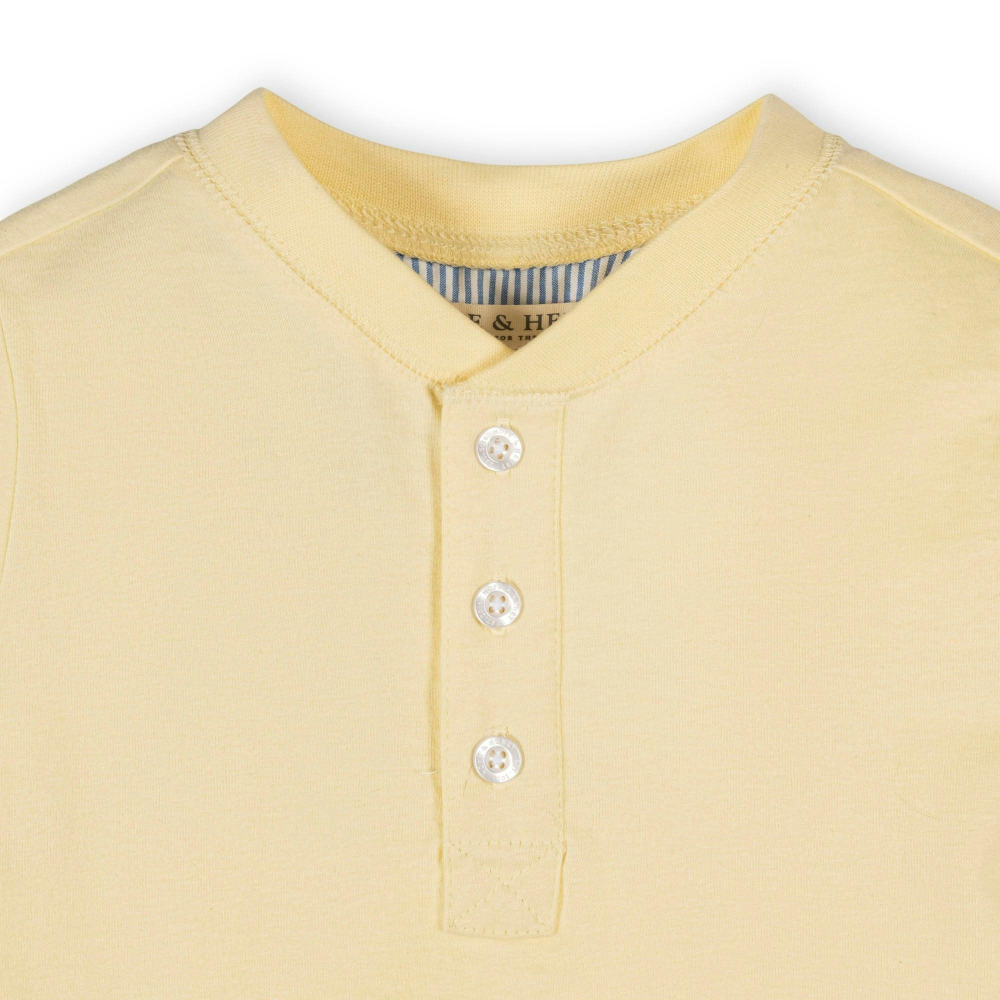 Organic Short Sleeve Henley Tee