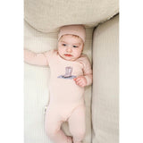 Rain Boot Print Footie and Beanie Set