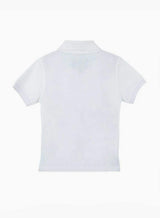 Harry Piqué Polo in White