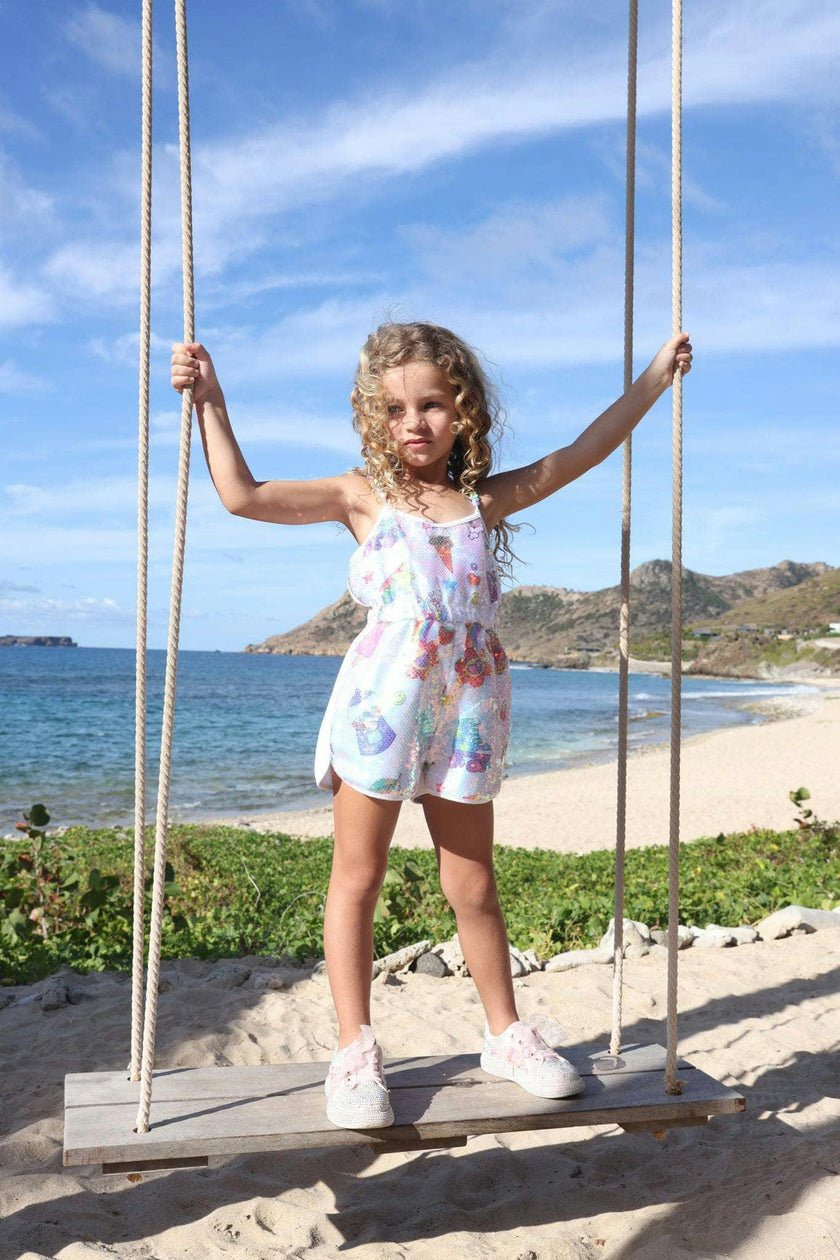 Summertime Fun Sequin Romper
