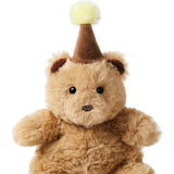 McHugs Birthday Wishes Bear Cake 7" — Soft Weighted Cuddle Stuffed Animal