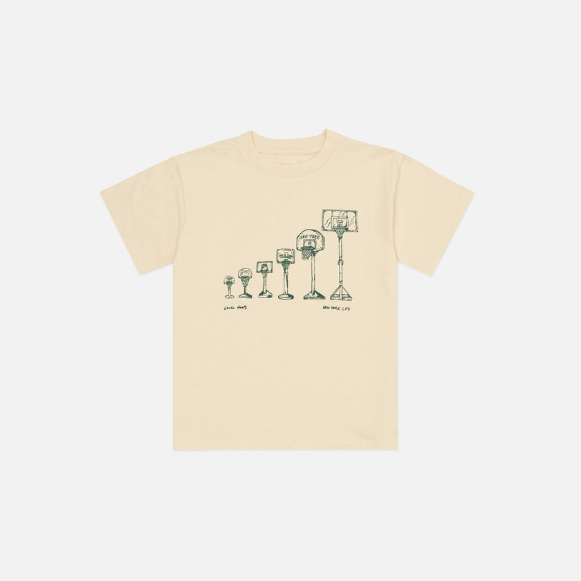 Kids Ecru Adjustable Hoop Tee
