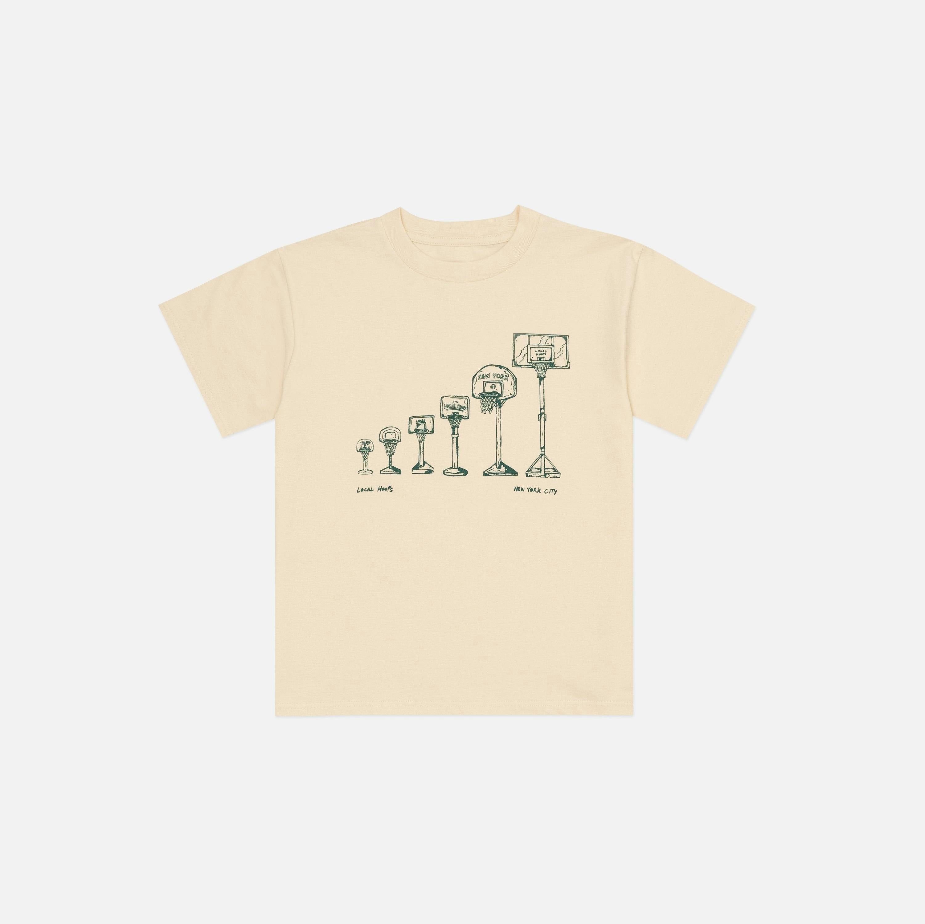 Kids Ecru Adjustable Hoop Tee