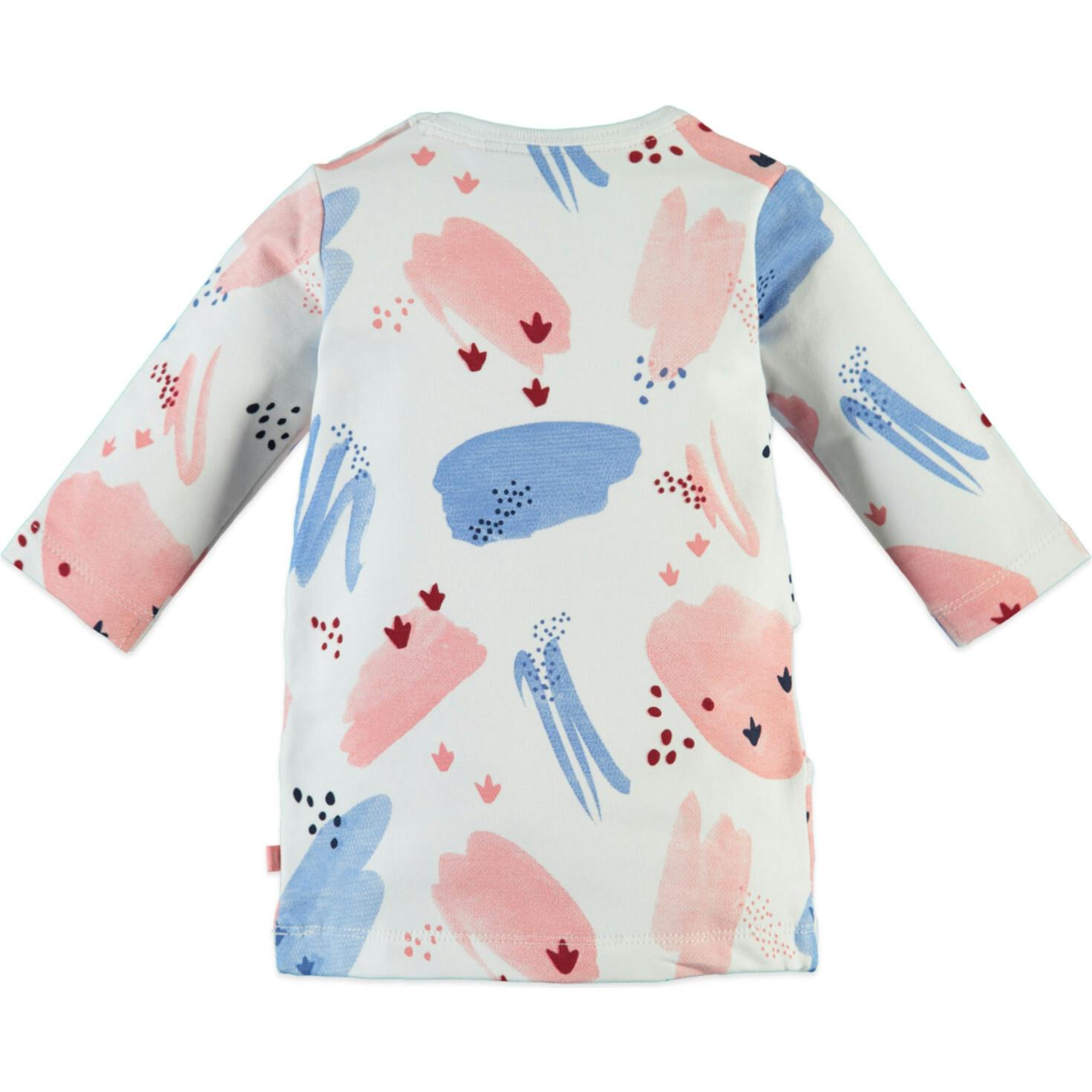 Abstract Print Long Sleeve Dress