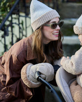2-Tone Ribbed Beanie - Fuzzy