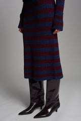 Pia Stripe Tube Skirt
