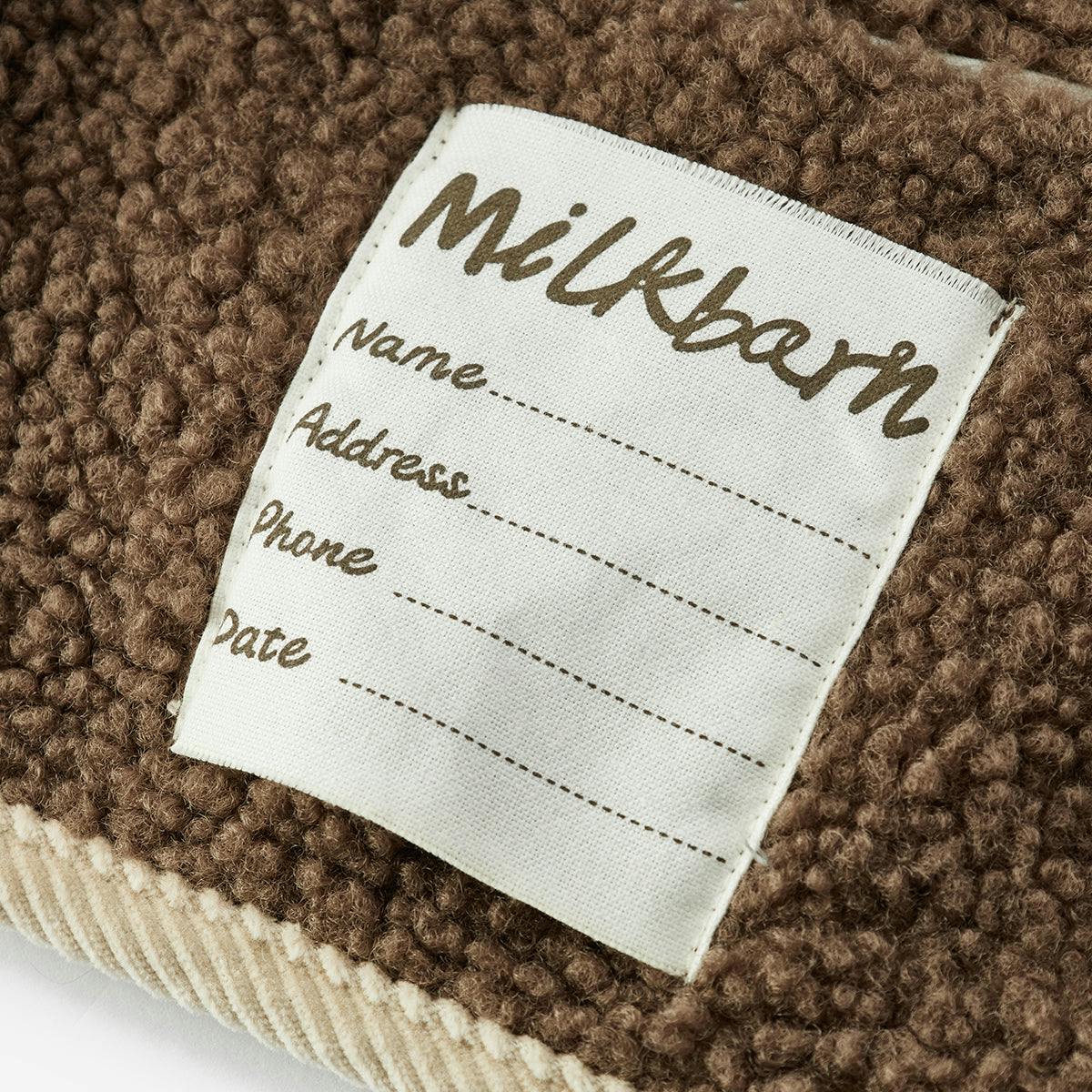 Beige Corduroy Sherpa Reversible Jacket