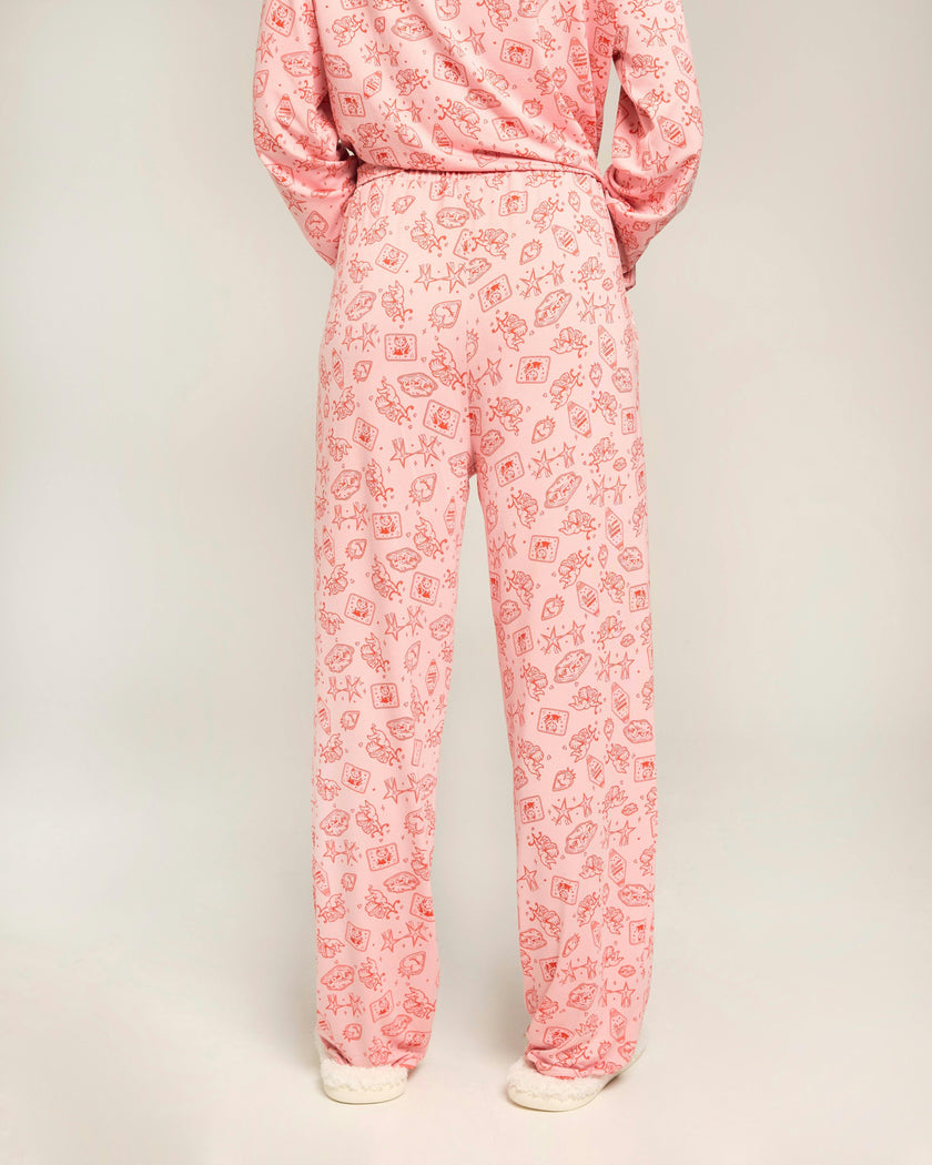 Blush Ruffle Pajama Bottom