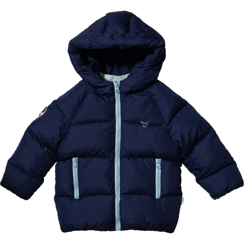 Babys MC Contrast Zipper Puffer Hooded Jacket