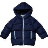 Babys MC Contrast Zipper Puffer Hooded Jacket