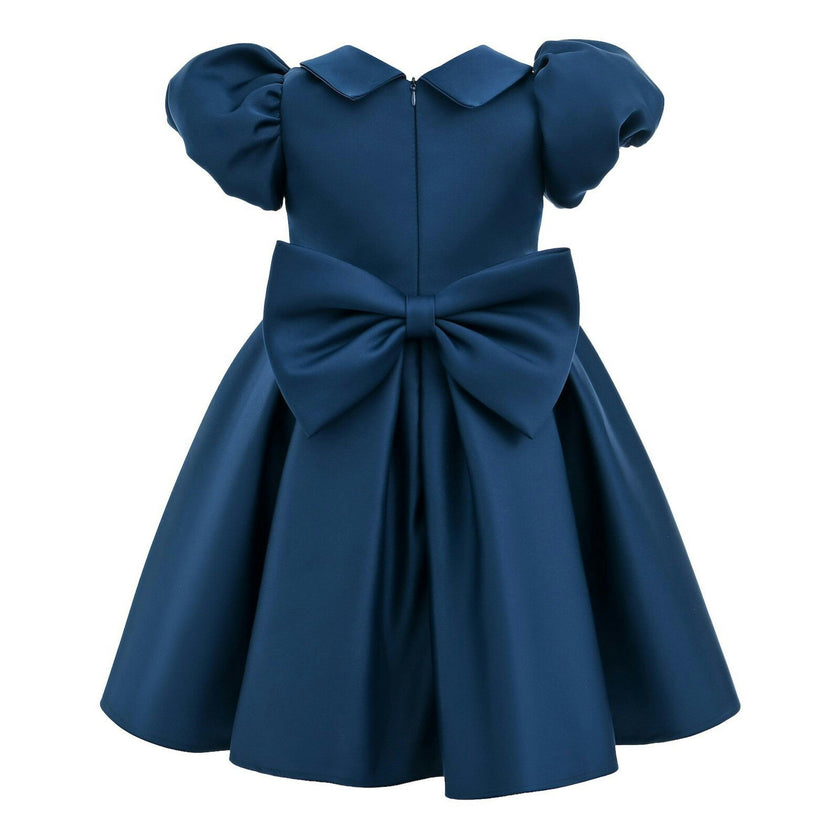 Navy Barrymore Teacup Button Dress