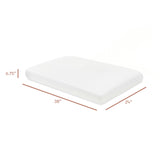 Mini Crib Sheet in GOTS Certified Organic Brushed Cotton in Bright White