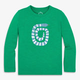 Kids long sleeve inchworm tee