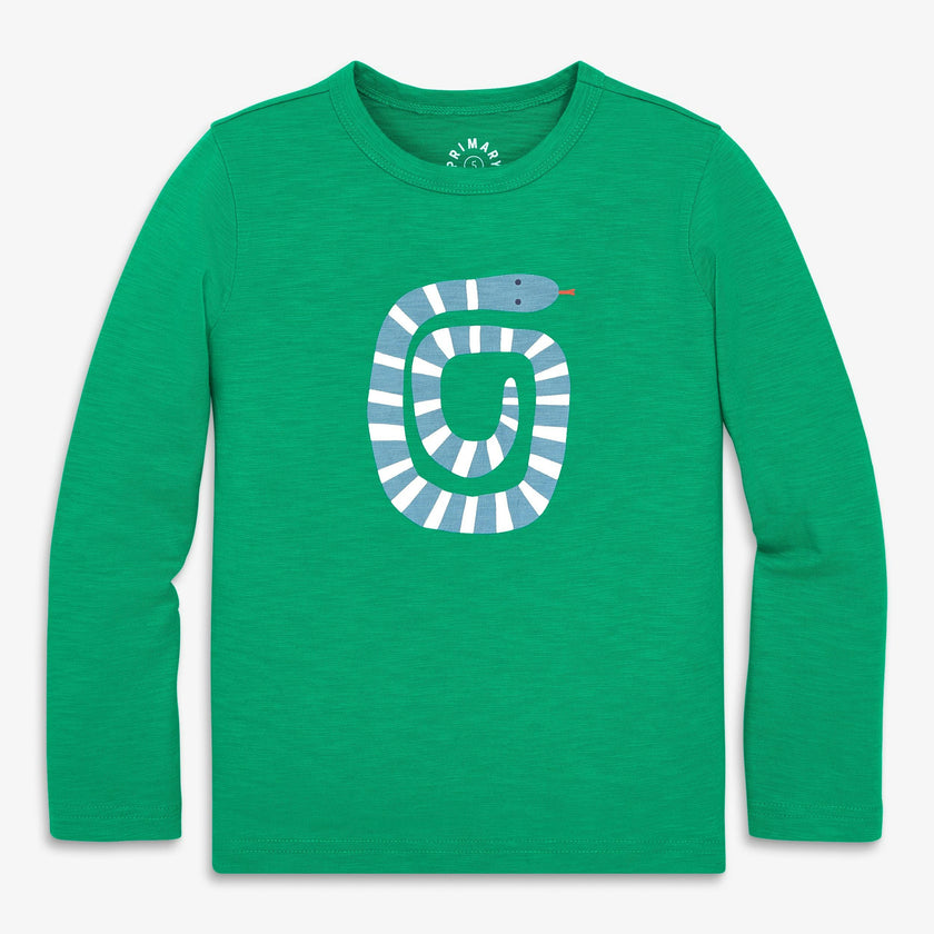 Kids long sleeve inchworm tee