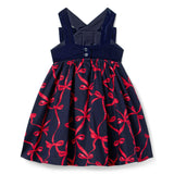 The Bow-Ment Dress, navy blue
