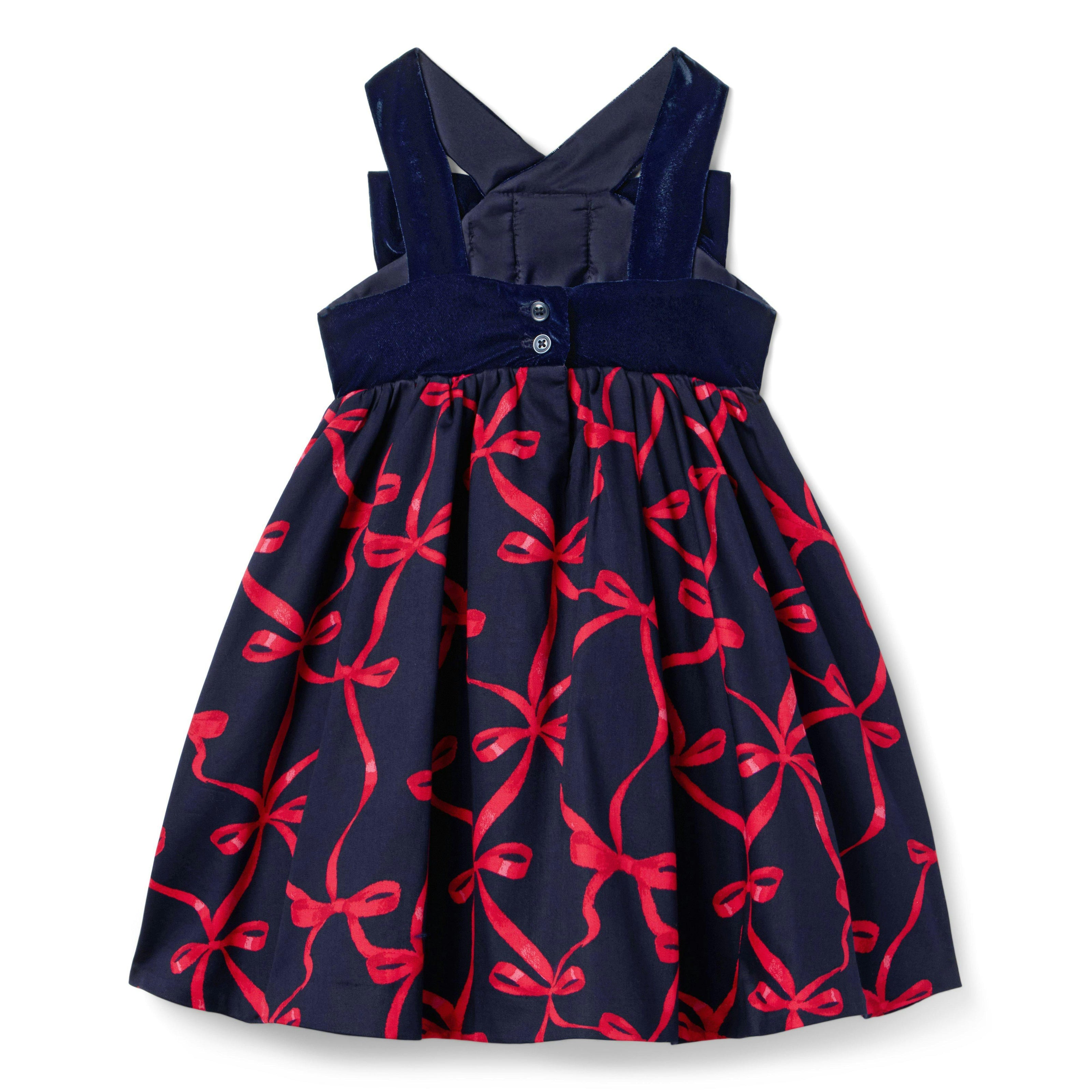 The Bow-Ment Dress, navy blue
