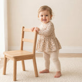 Organic Bodysuit Dress & Leggings Set - Rustbloom