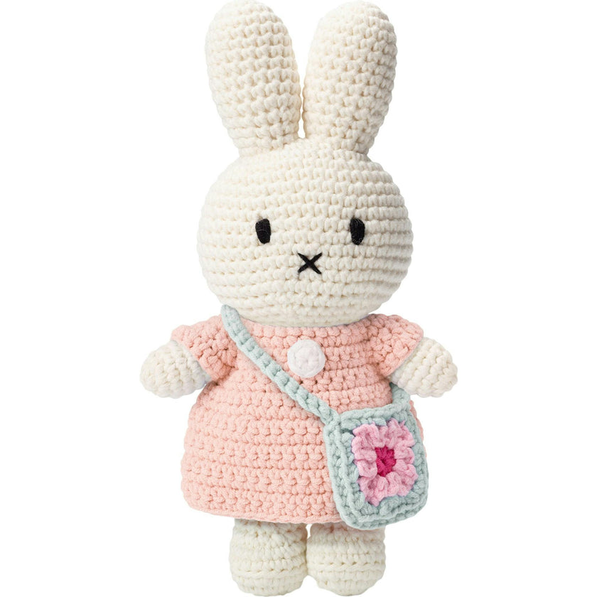 Miffy Flower Bag Crochet Doll Handmade Floral Outfit