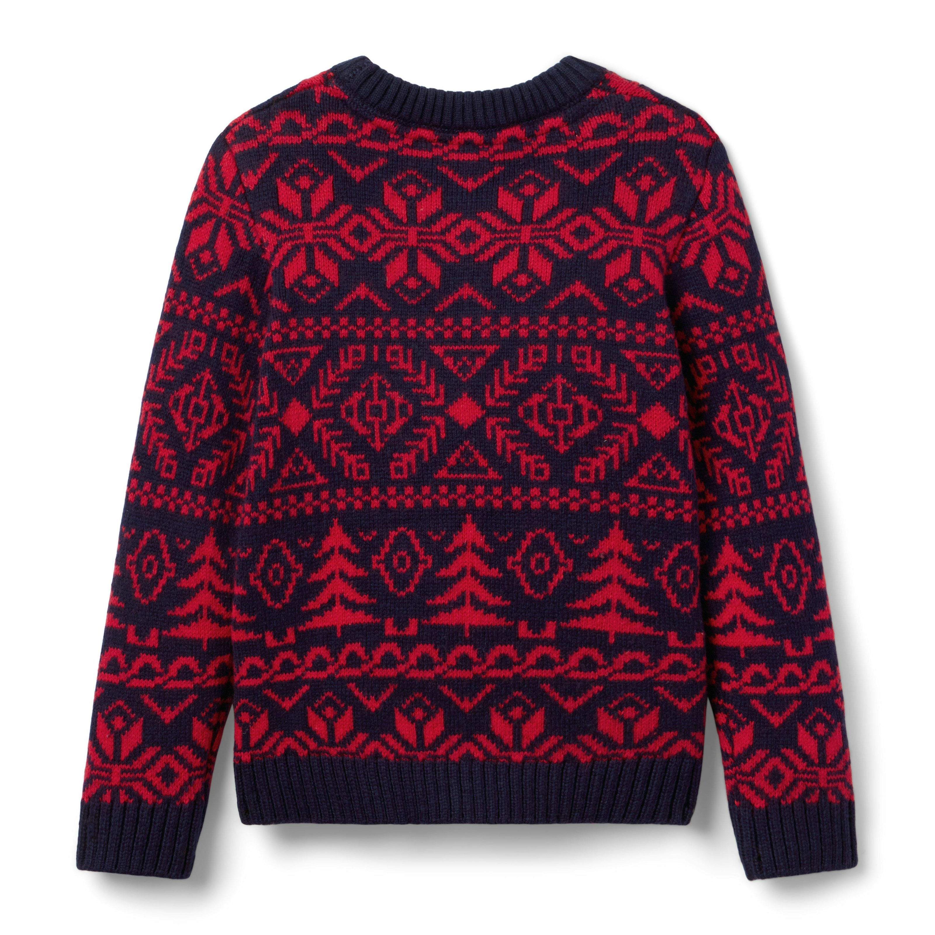 The Holiday Fair Isle Sweater, navy blue