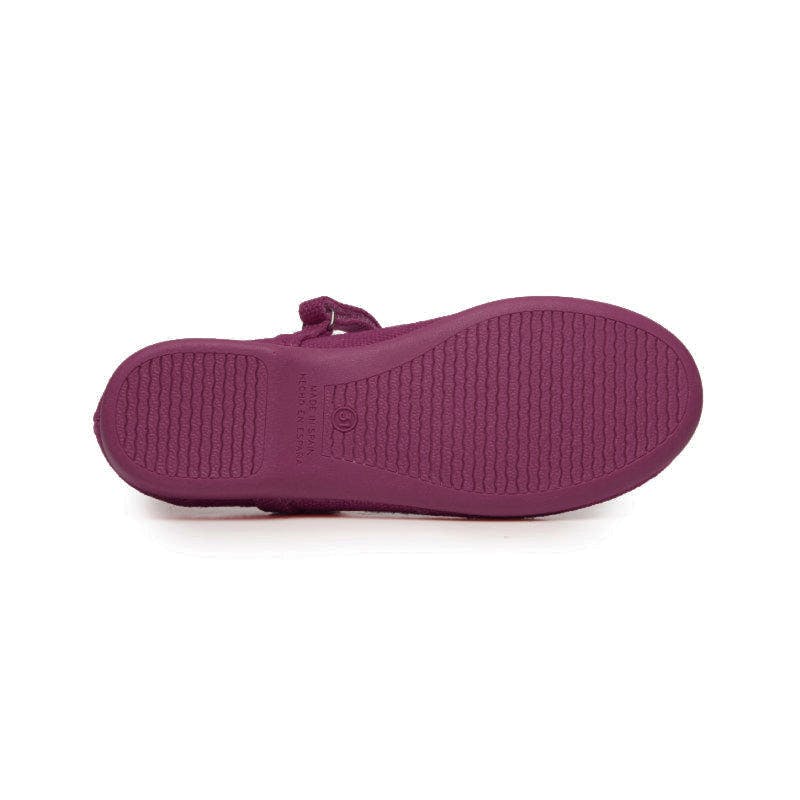 Velcro Strapped Velvet Mary Jane Shoes