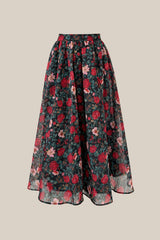 Vanessa Skirt in Moody Christmas Flora